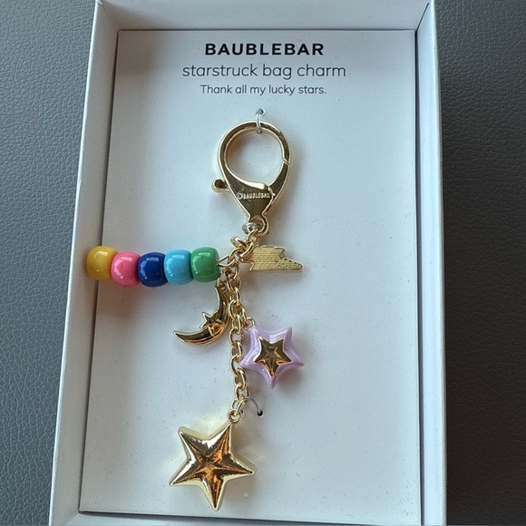 BAUBLEBAR Starstruck Bag Charm Key Chain BRAND NEW - Picture 1 of 4